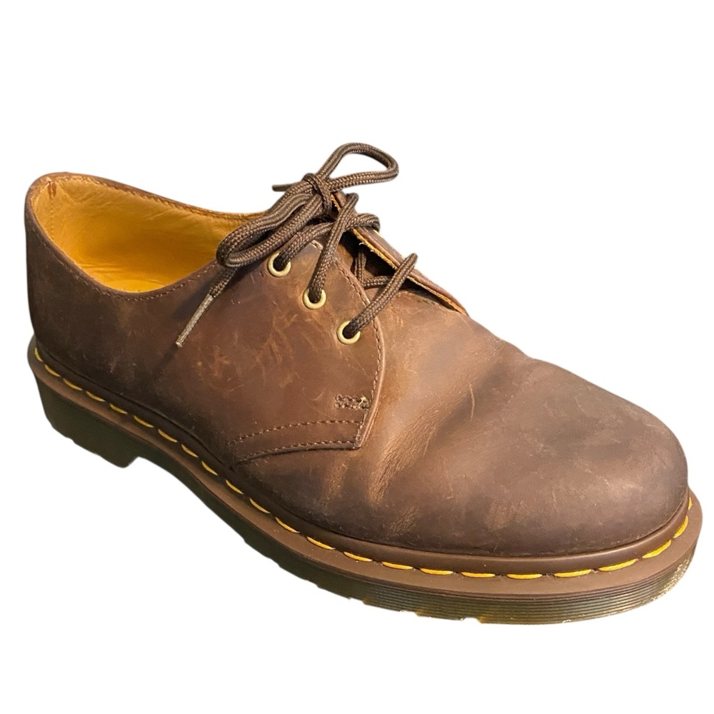 Men's Dr. Marten's  Brown Crazy Horse Leather Air Wair Oxford Shoes Size 8